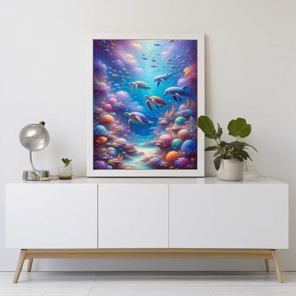 Paint by Numbers - Turtle Family Dolphins