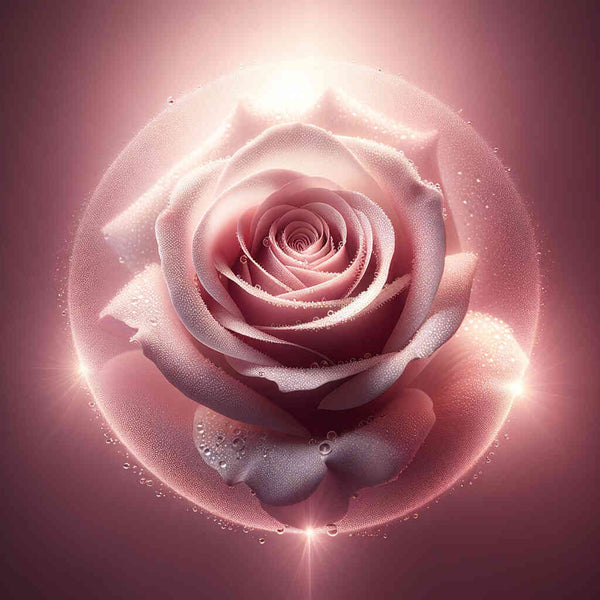 Paint by Numbers - Pink Rose Waterdrops