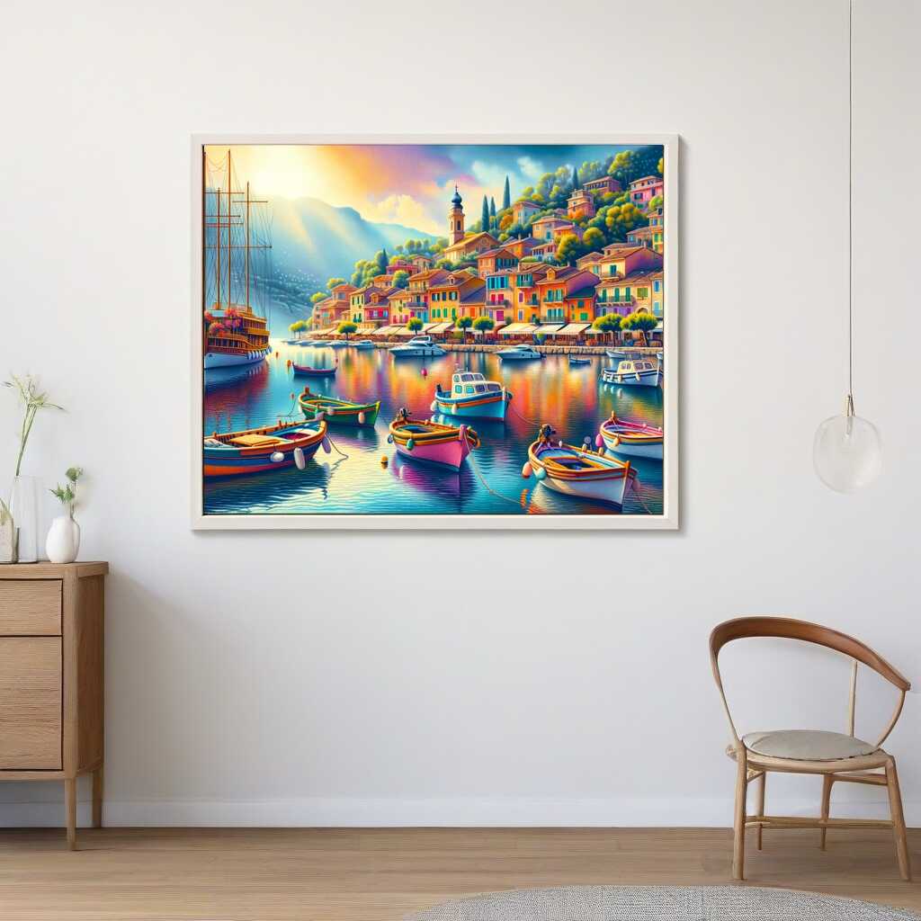 Paint by Numbers - A harbor full of boats