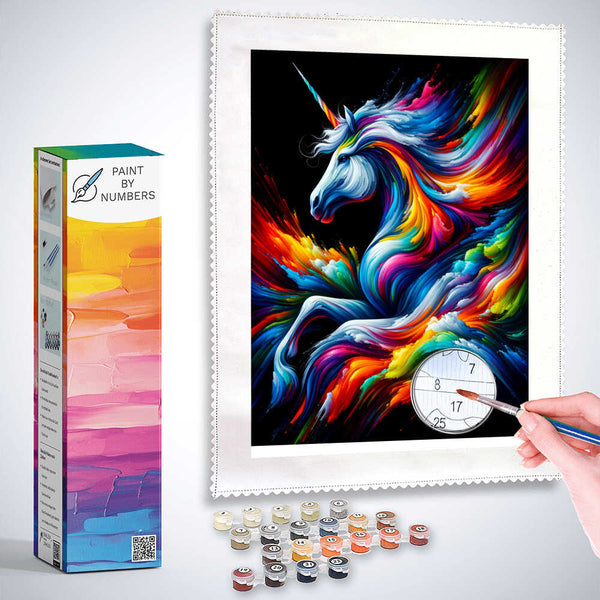Paint by Numbers - Unicorn, color mix