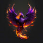 Phoenix Purple diamond painting kit with vibrant flames, included in Paint by Numbers collection.