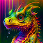 Colorful dragon diamond painting kit with vibrant acrylic diamonds for a dazzling paint by numbers experience.