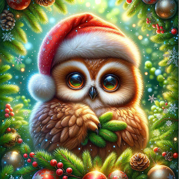 Paint by Numbers - Christmas owl