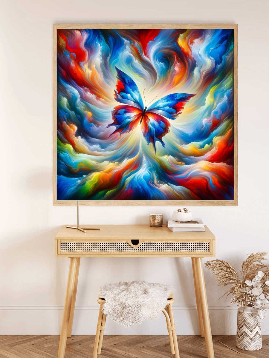 Paint by Numbers - Butterfly Abstract and Colorful