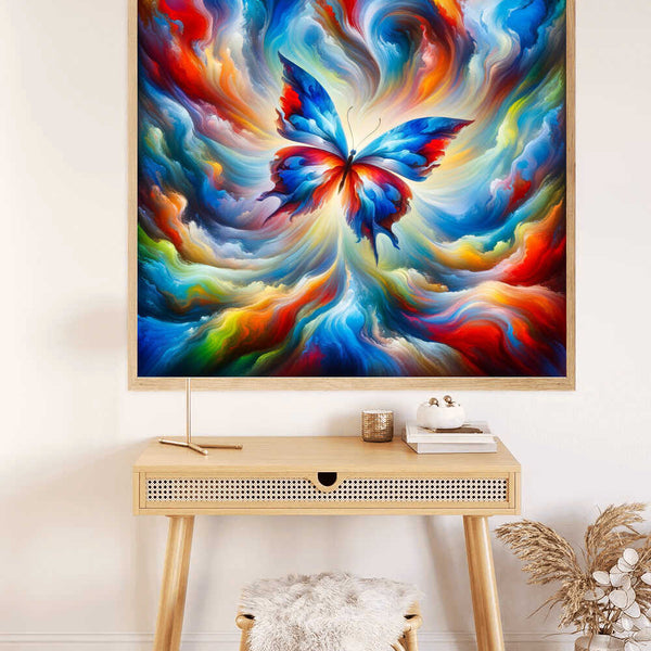 Paint by Numbers - Butterfly Abstract and Colorful