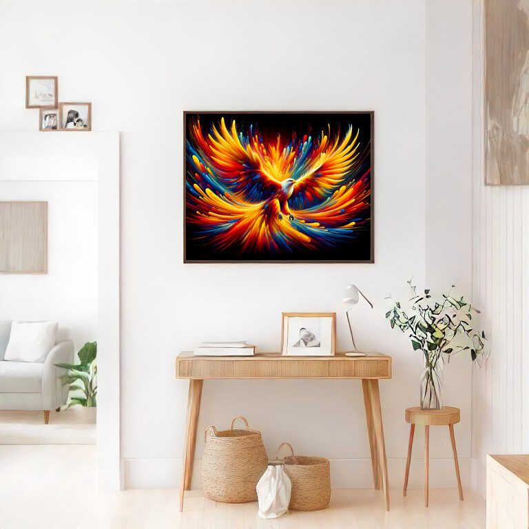Paint by Numbers - Eagle, abstractand colorful