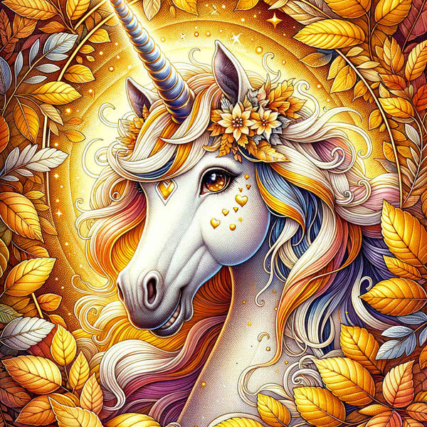 Paint by Numbers - Unicorn in autumn