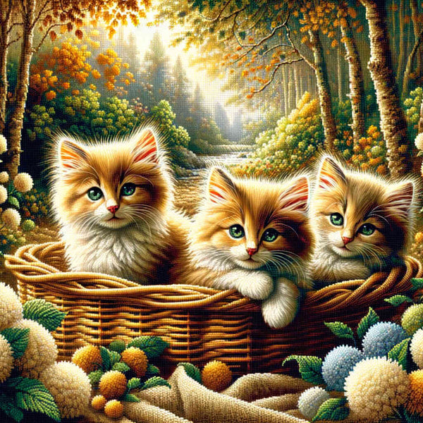 Three kittens - Paint by Numbers