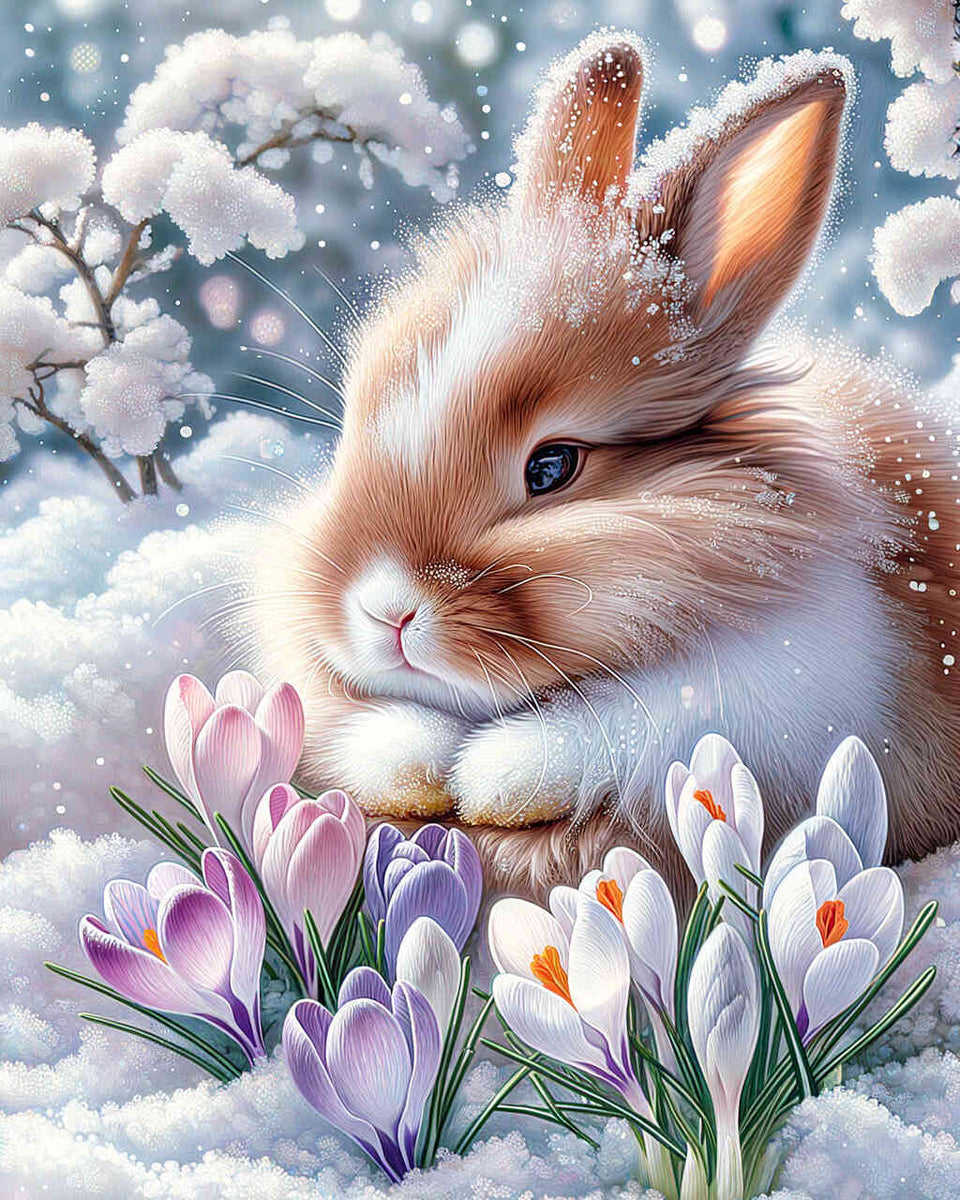 Paint by Numbers - Bunny in the snow