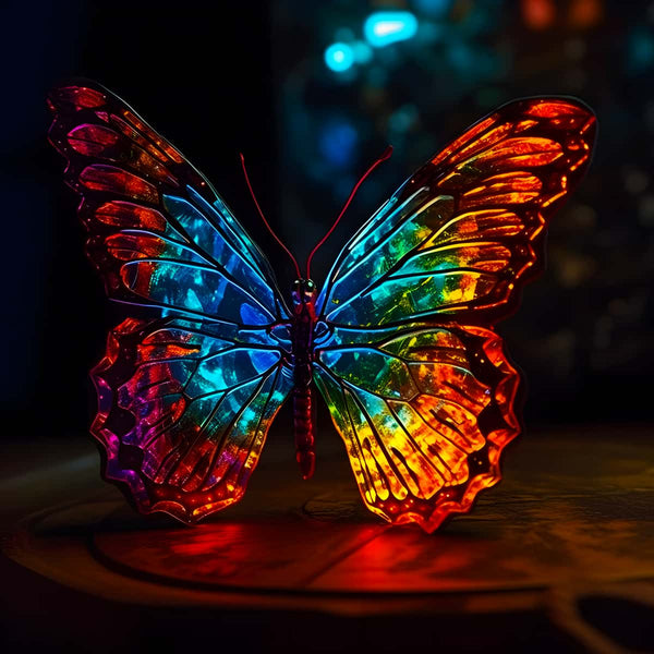 AB Diamond Painting - Schmetterling Frontal bei Nacht - gedruckt in Ultra-HD - AB Diamond, Neu eingetroffen, Quadratisch, Schmetterling, Tiere