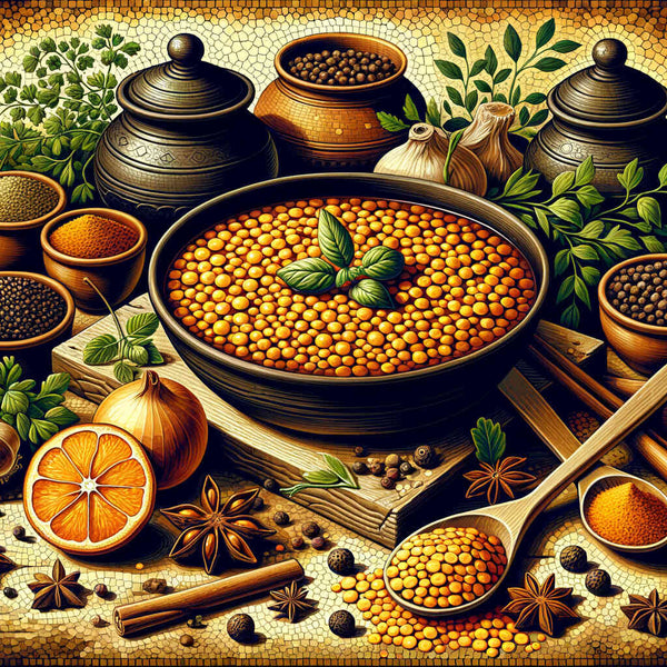 Paint by Numbers - Lentil dish and spices
