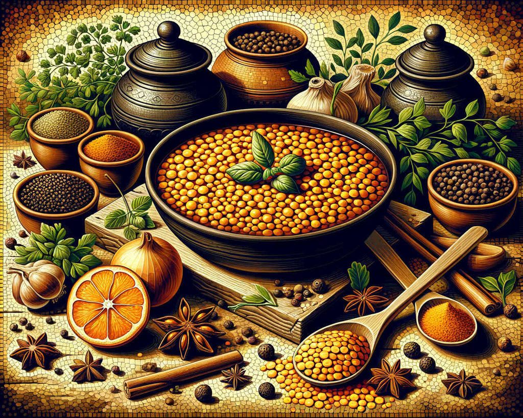 Paint by Numbers - Lentil dish and spices