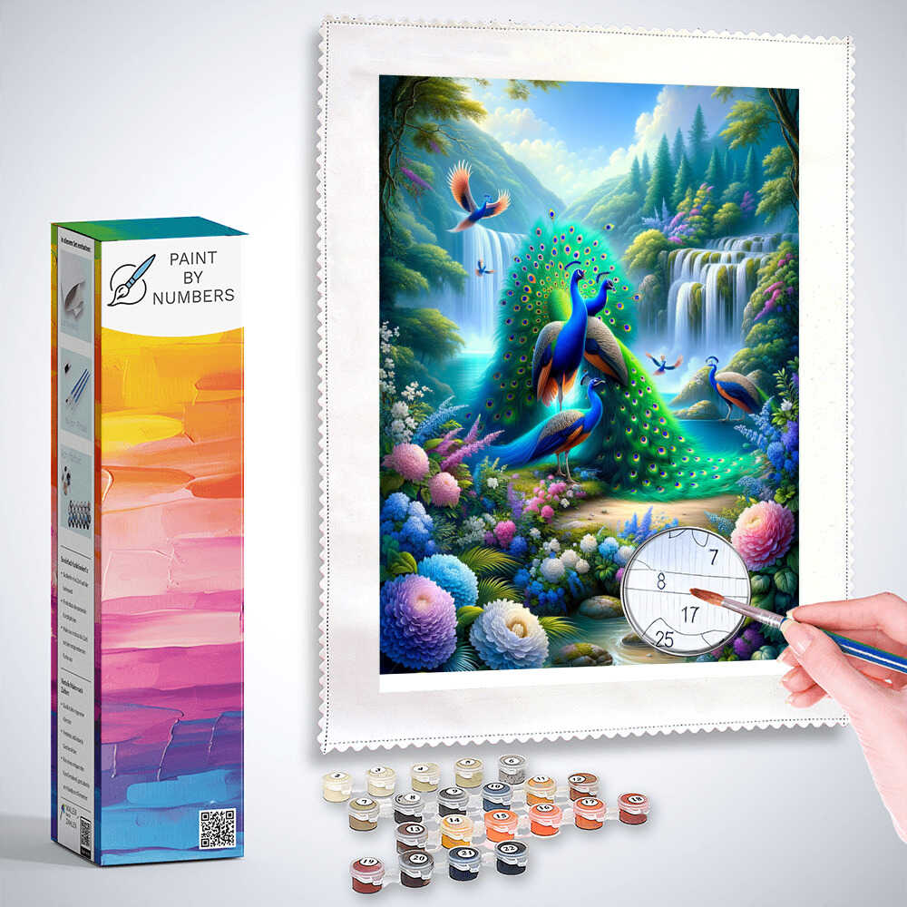Paint by Numbers - Peacock Parchment