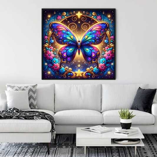 Paint by Numbers - Butterfly Cartoon