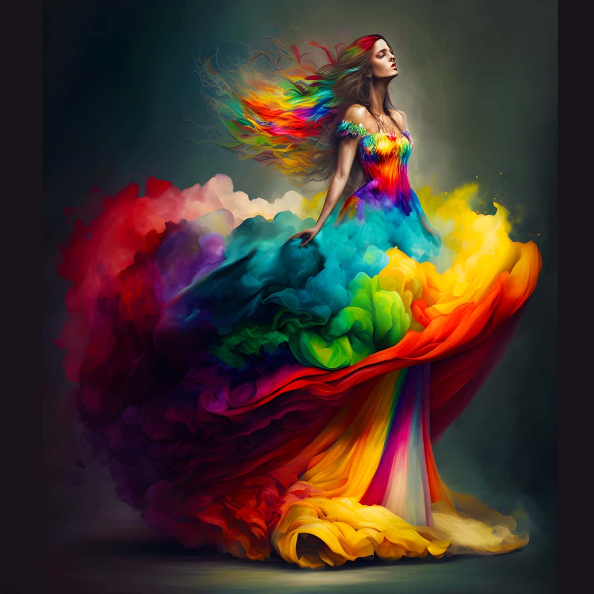 AB Diamond Painting - Riesenkleid - gedruckt in Ultra-HD - AB Diamond, Menschen, Neu eingetroffen, Quadratisch