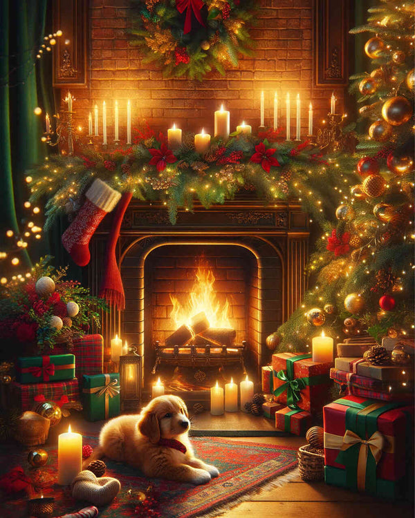 Paint by Numbers - Warming fireplace