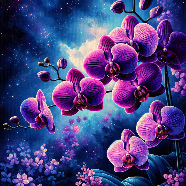 Paint by Numbers - Purple Pink Orchid