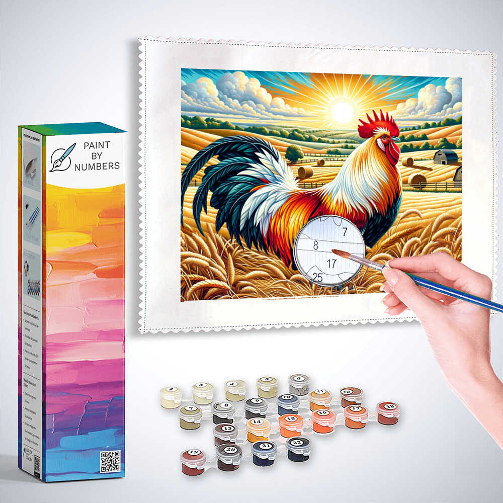 Paint by Numbers - Magnificent rooster