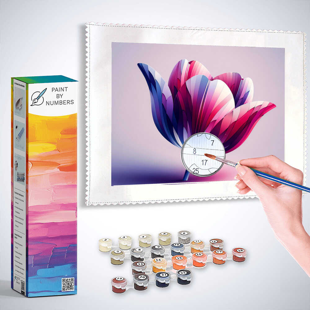 Paint by Numbers - Patterned Tulip