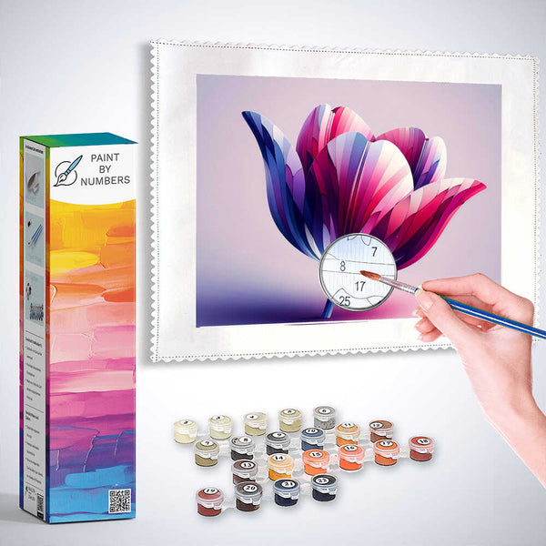 Paint by Numbers - Patterned Tulip