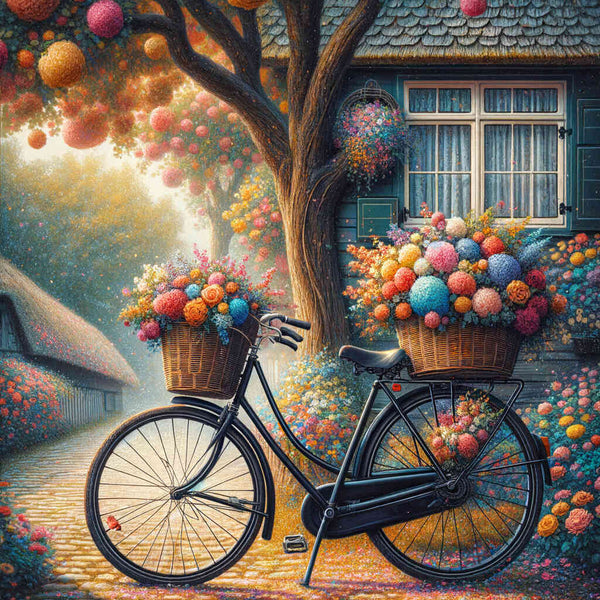 Paint by Numbers - Flower Bike