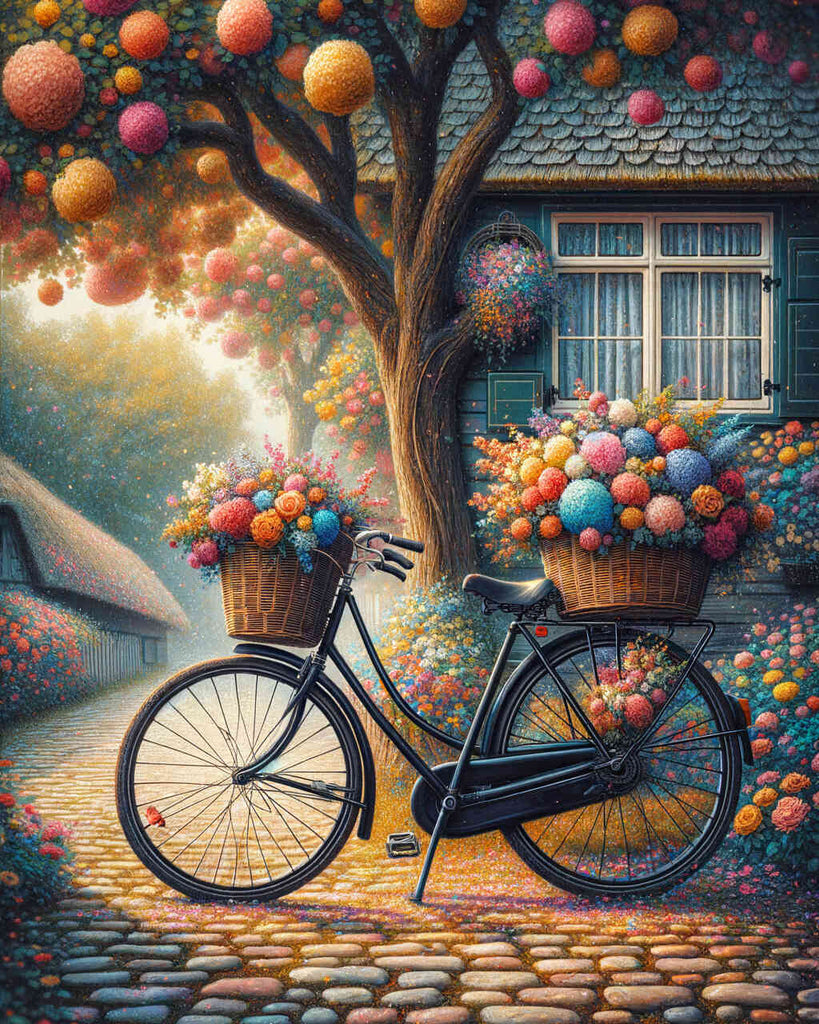 Paint by Numbers - Flower Bike