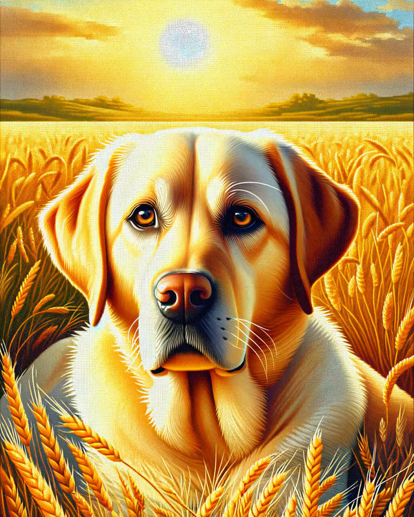 Paint by Numbers - Labrador in the field