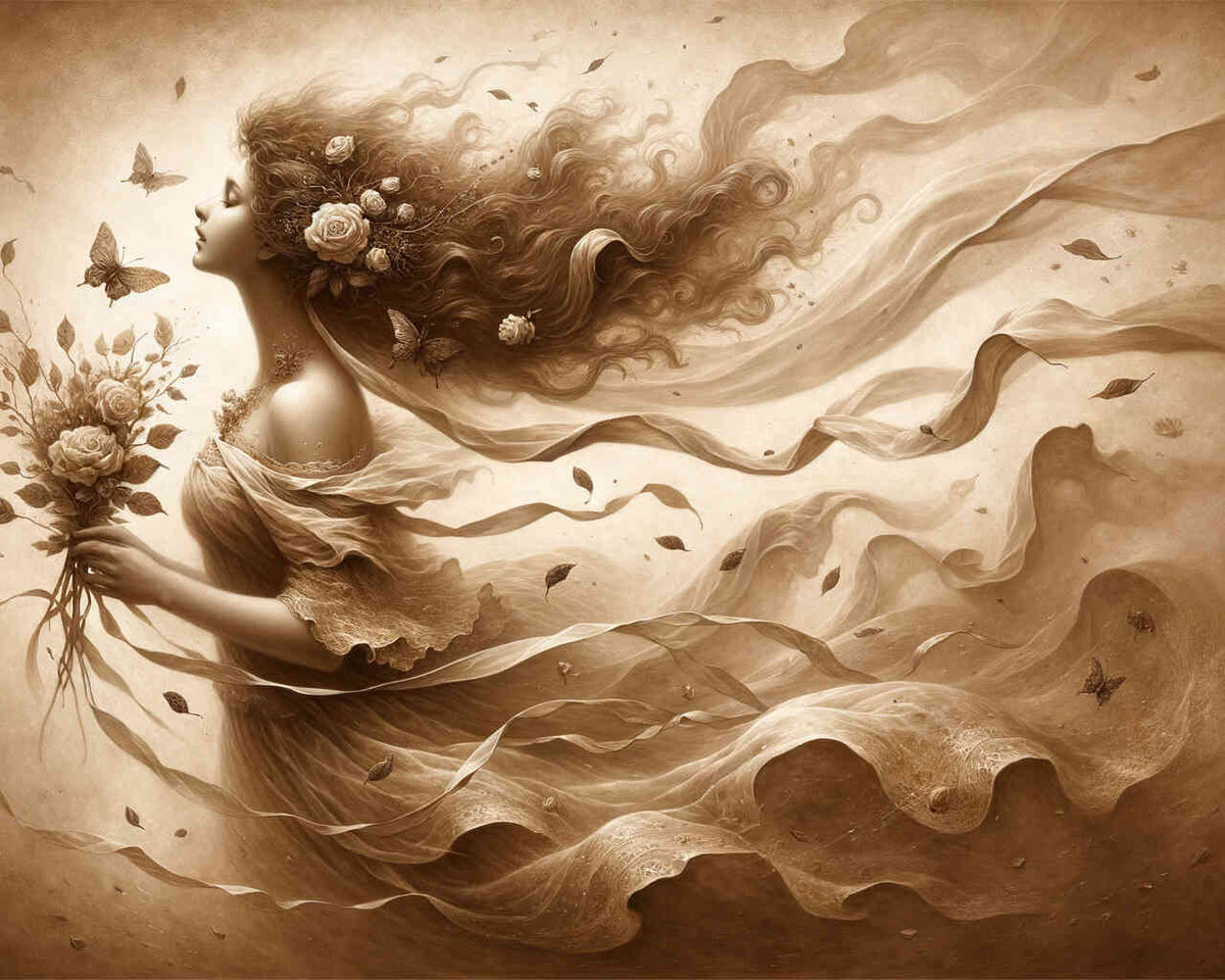 Paint by Numbers - Woman in the wind