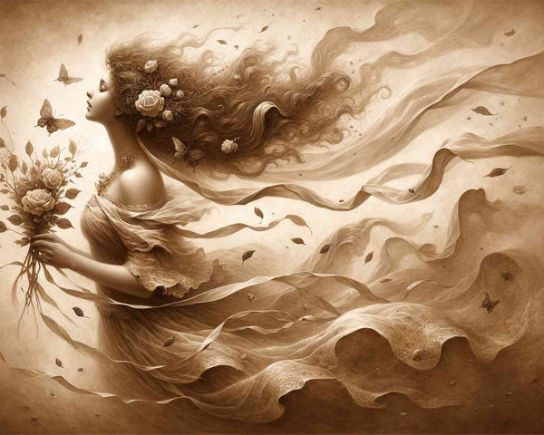 Paint by Numbers - Woman in the wind