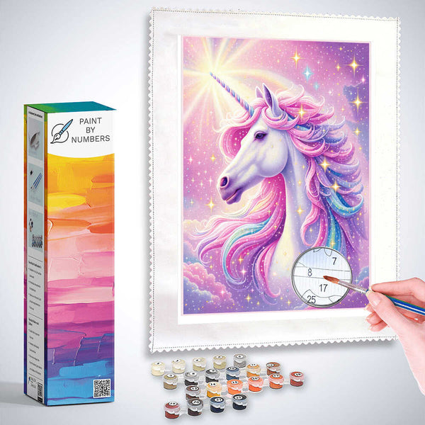 Paint by Numbers - Stars unicorn
