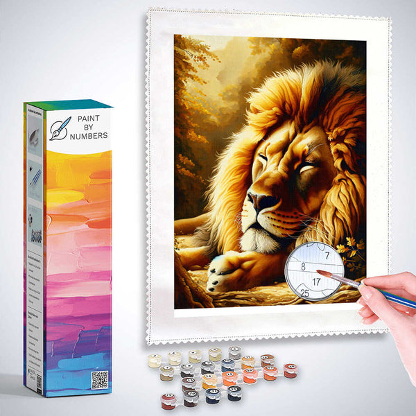 Paint by Numbers - Hidden lion