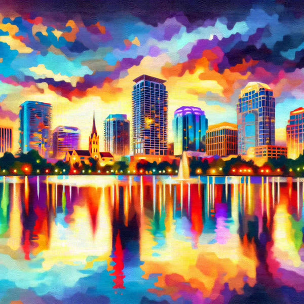 Paint by Numbers - Orlando skyline