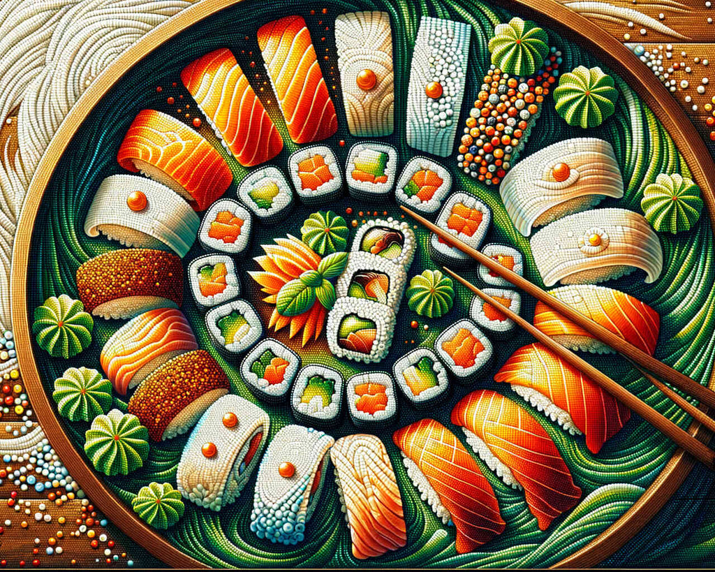 Paint by Numbers - Sushi