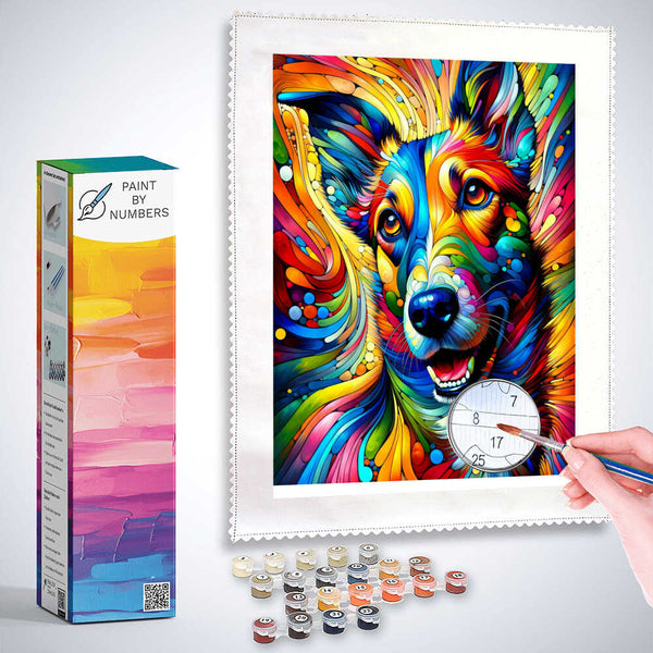 Paint by Numbers - Colorful Dog