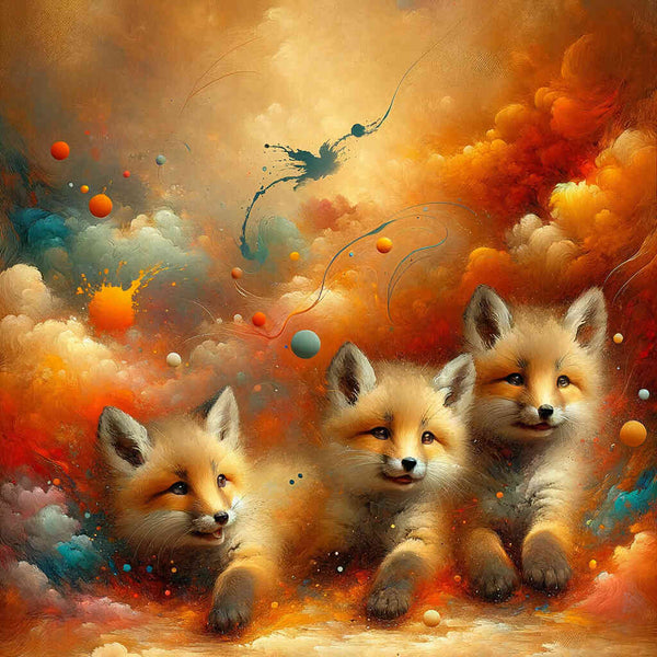 Paint by Numbers - Color Impression Fox Babies