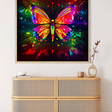 AB Diamond Painting - Schmetterling Bunt Frontal - gedruckt in Ultra-HD - AB Diamond, Neu eingetroffen, Quadratisch, Schmetterling, Tiere