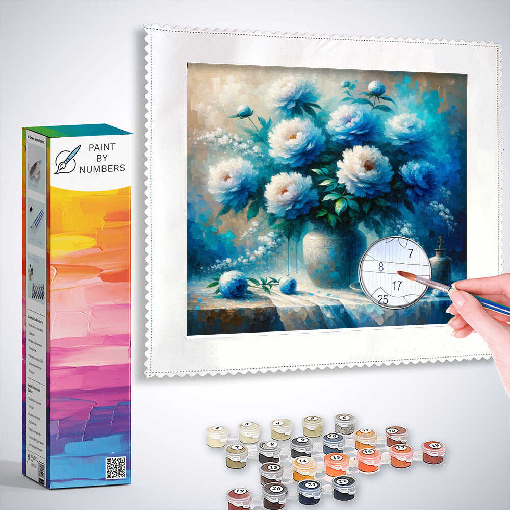 Paint by Numbers - Peony Bouquet