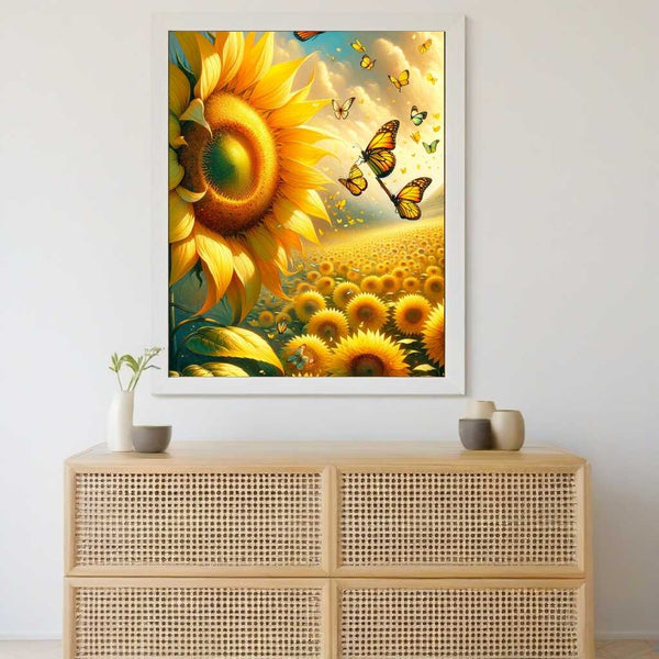 Paint by Numbers - Sunflower Butterfly