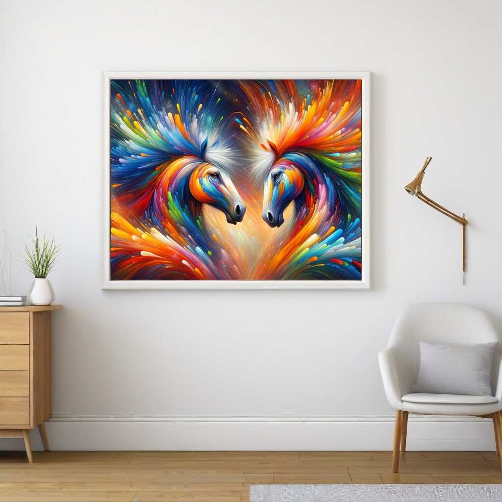Paint by Numbers - Colorful horses