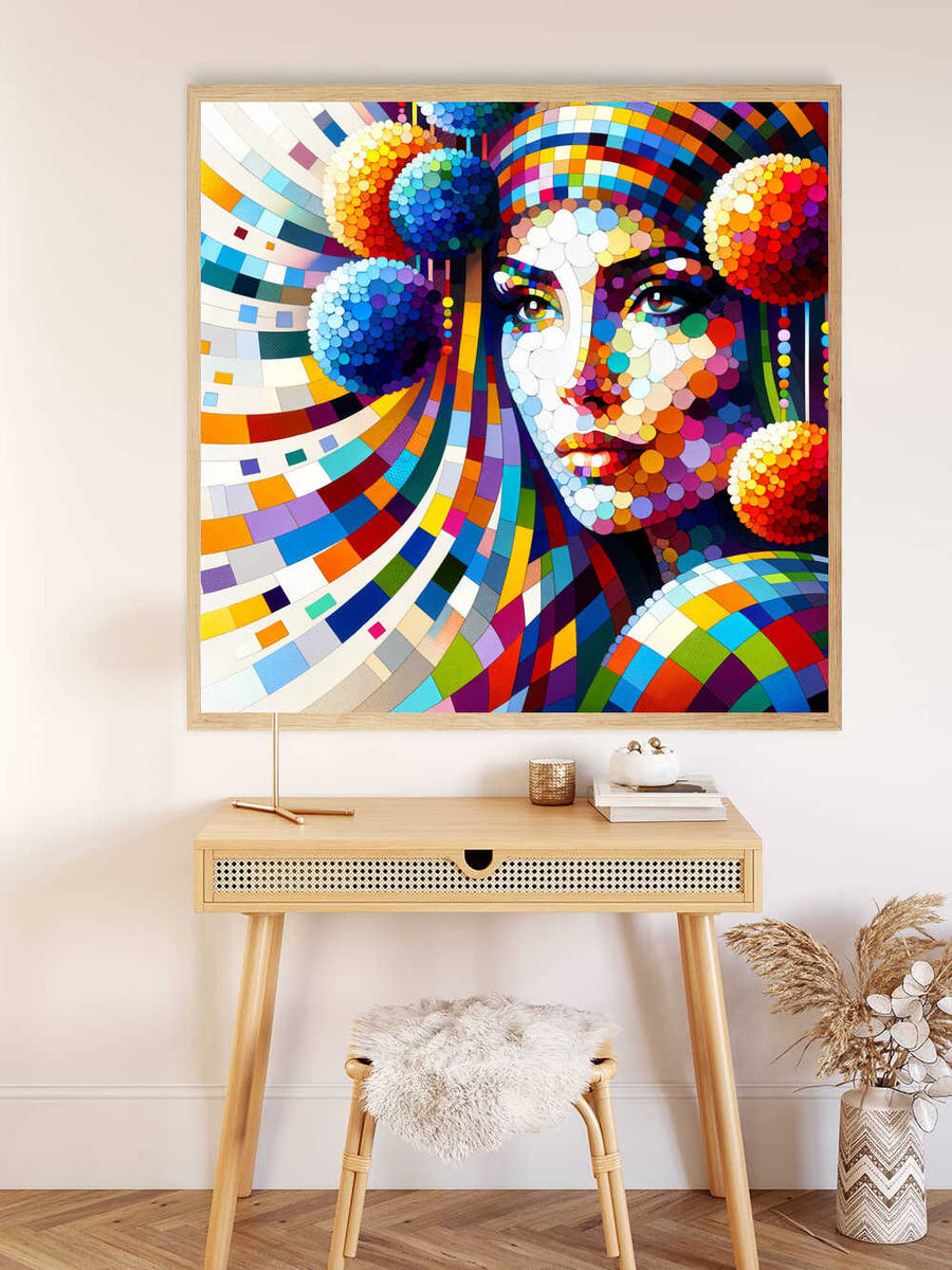 Paint by Numbers - Woman with Pompons in Hair