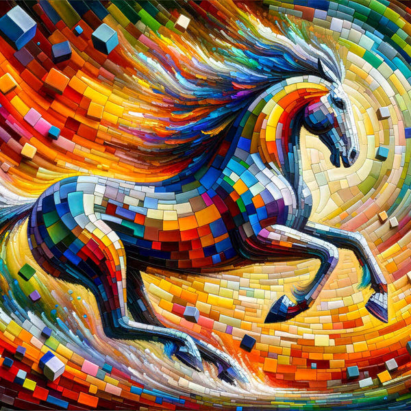 Horse, Abstract - Paint by Numbers