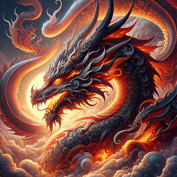 Paint by Numbers - Impressive dragon