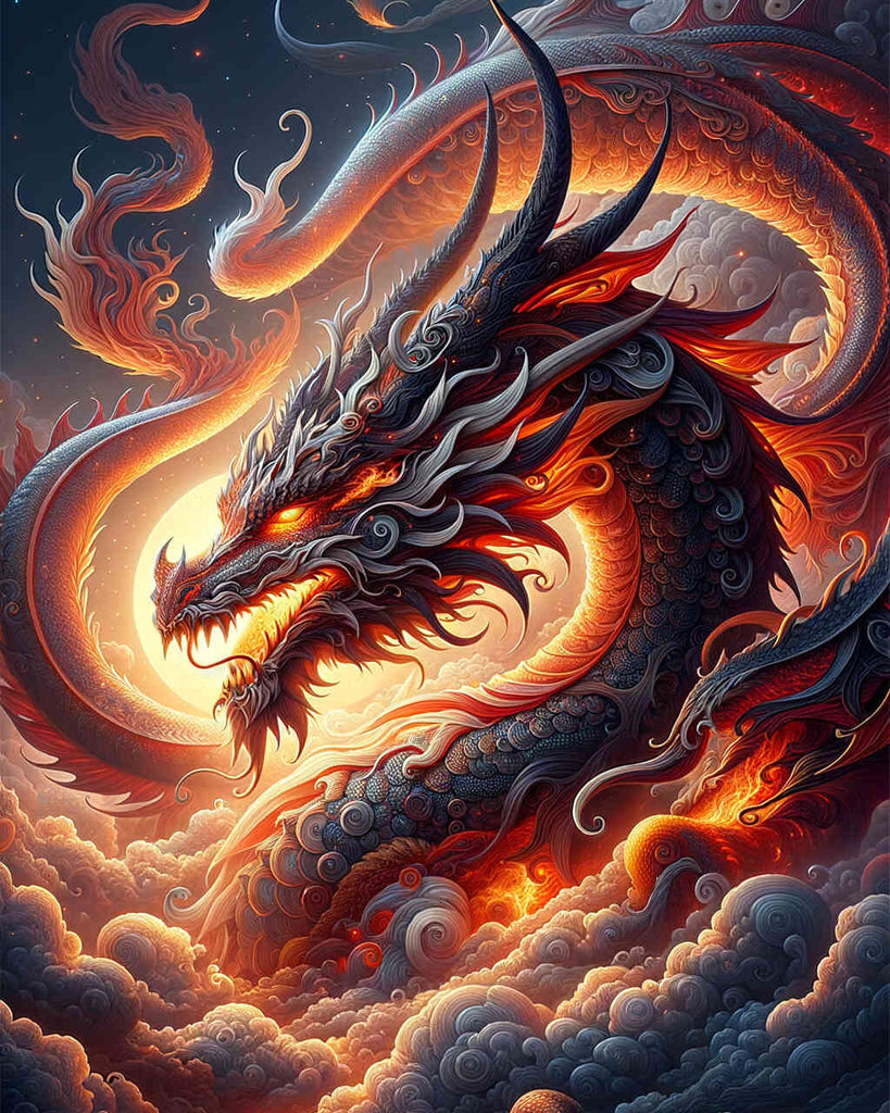 Paint by Numbers - Impressive dragon