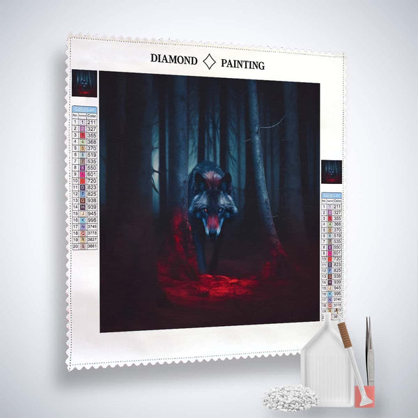 Diamond Painting - Weißer Hirsch - gedruckt in Ultra-HD - Hirsch, Neu eingetroffen, Quadratisch, Tiere
