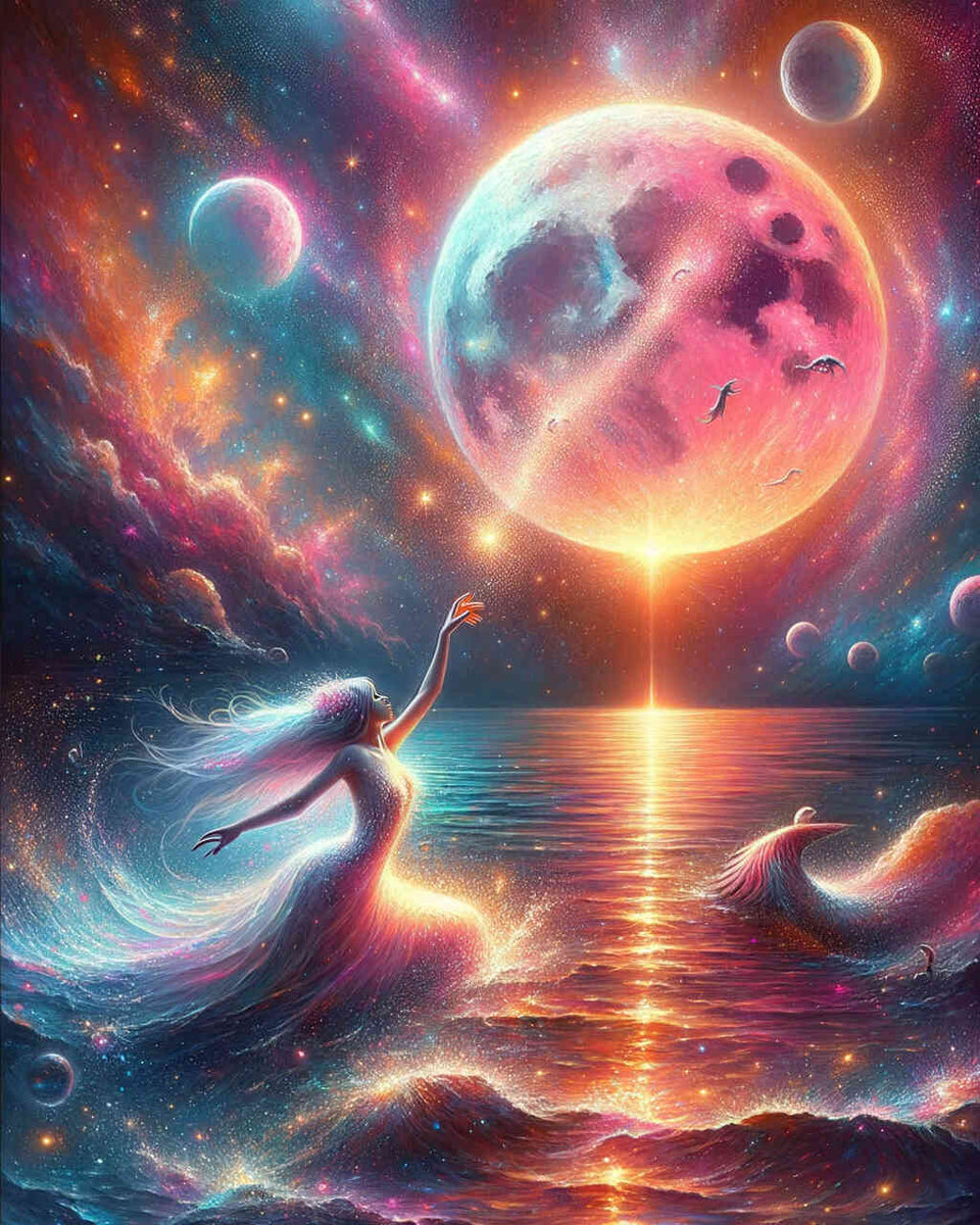 Paint by Numbers - Mermaid Moon