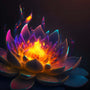 AB Diamond Painting - Feuerblume in der Nacht - gedruckt in Ultra-HD - AB Diamond, Blumen, Neu eingetroffen, Quadratisch