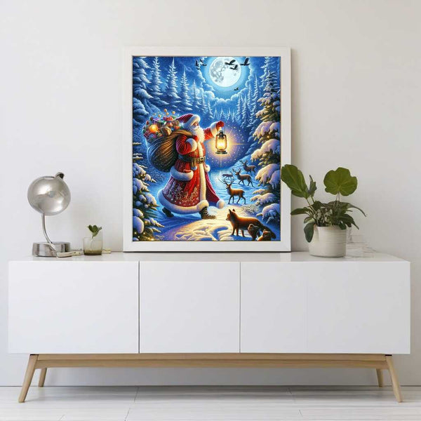 Paint by Numbers - Santa Claus in Lantern Light