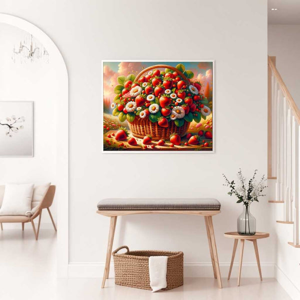 Flowering strawberries - Paint by Numbers
