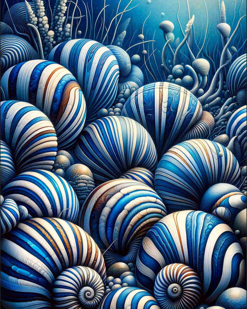 Paint by Numbers - Striped Shells