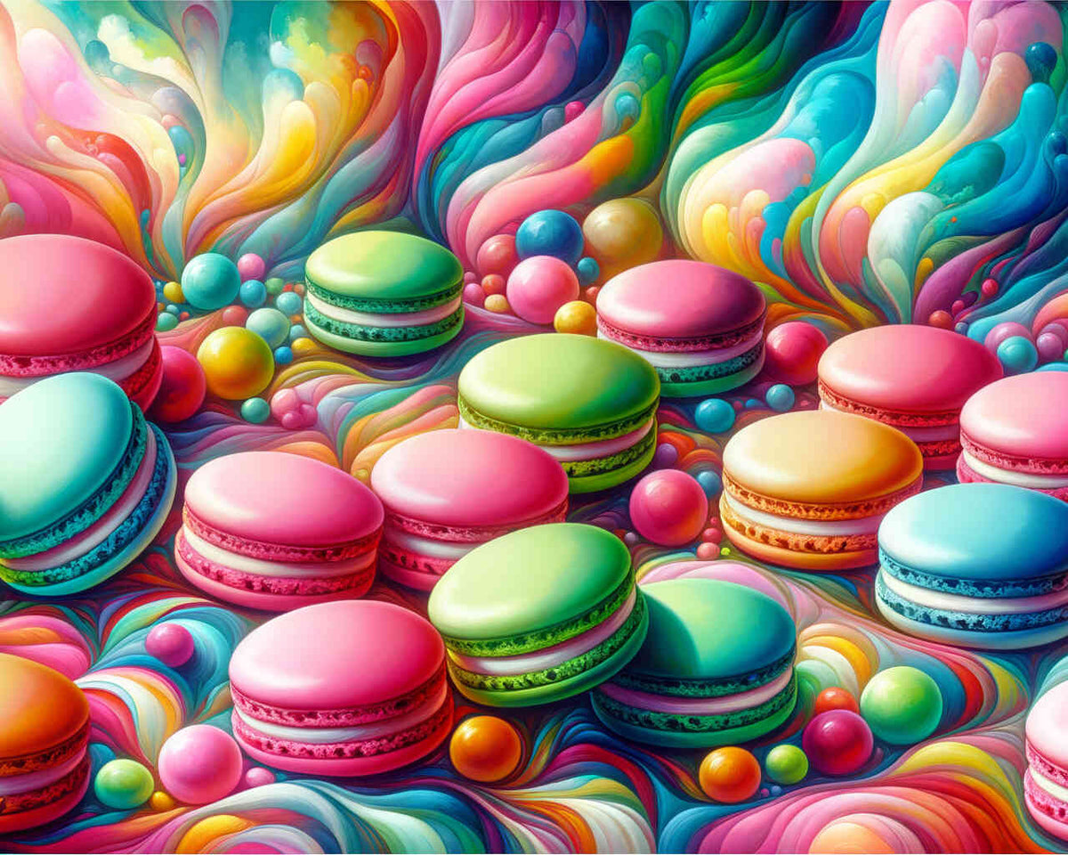 Colorful macarons - Paint by Numbers